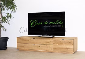TV-Lowboard rechts 183x43x50cm WALBORG Eiche massiv geölt TV-Lowboard 2 Schubladen links, 1 Klappe rechts WALBORG Eiche massiv geölt von Casademobila Goslar