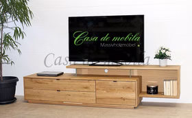 TV-Lowboard rechts mit Aufsatz WALBORG Eiche massiv geölt Massivholz TV-Lowboard rechts mit tv-aufsatz WALBORG Eiche massiv geölt von Casademobila Goslar