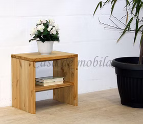 Nachttisch mit Ablage 47x46x33cm CONTRA Kiefer massiv Massivholz Nachtkonsole mit Ablage 47x46x33cm CONTRA Kiefer massiv gelaugt geölt von Casademobila Goslar