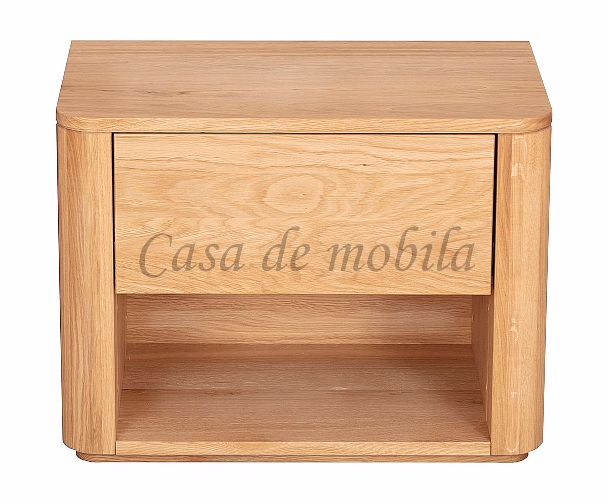 Massivholz Nachtkonsole mit abgerundeten ecken und schublade VIGO 50x45x40cm Wildeiche massiv natur geölt Casa de mobila Goslar Massivholz Nachtkonsole mit abgerundeten ecken und schublade VIGO 50x45x40cm Wildeiche massiv natur geölt Casa de mobila Goslar