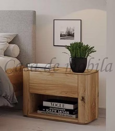 Massivholz Nachtkommode mit Ablage VIGO 50x45x40cm Wildeiche massiv natur geölt Casa de mobila Goslar Massivholz Nachtkommode mit Ablage VIGO 50x45x40cm Wildeiche massiv natur geölt Casa de mobila Goslar