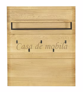 Massivholz Garderobenpaneel mit Hutablage PINOS 91x106x34cm Wildeiche massiv natur geölt Casa de mobila Goslar Massivholz Garderobenpaneel mit Hutablage PINOS 91x106x34cm Wildeiche massiv natur geölt Casa de mobila Goslar