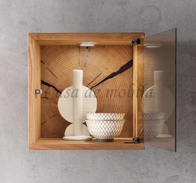 Hängevitrine 34x34x20cm HARZ Wildeiche massiv geölt Hirnholz von Casademobila Goslar Hängevitrine 34x34x20cm HARZ Wildeiche massiv geölt Hirnholz von Casademobila Goslar