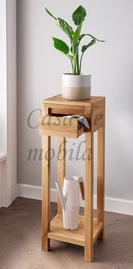 Blumentisch-Set HARZ Wildeiche massiv geölt Hirnholz von Casademobila Goslar Blumentisch-Set HARZ Wildeiche massiv geölt Hirnholz von Casademobila Goslar
