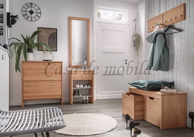 Wandgarderobe mit 8 Haken 80x22x3cm GOMMA Kernbuche massiv natur geölt von Casademobila Goslar Wandgarderobe mit 8 Haken 80x22x3cm GOMMA Kernbuche massiv natur geölt von Casademobila Goslar