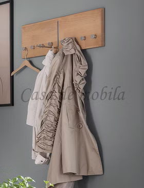 Wandgarderobe mit 8 Haken 80x22x3cm GOMMA Kernbuche massiv natur geölt von Casademobila Goslar Wandgarderobe mit 8 Haken 80x22x3cm GOMMA Kernbuche massiv natur geölt von Casademobila Goslar