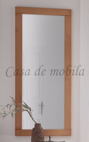 Dielenspiegel mit Holzrahmen 50x120x2cm GOMMA Kernbuche massiv geölt von Casademobila Goslar