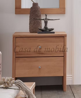 Kommode 2 Schubladen 50x56x35cm GOMMA Kernbuche massiv geölt mit 2 Schubladen 50x56x35cm GOMMA Kernbuche massiv natur geölt von Casademobila Goslar