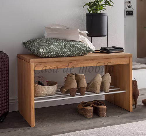 Schuhbank mit Schuhablage 82x45x40cm GOMMA Kernbuche massiv geölt von Casademobila Goslar Schuhbank mit Schuhablage 82x45x40cm GOMMA Kernbuche massiv geölt von Casademobila Goslar