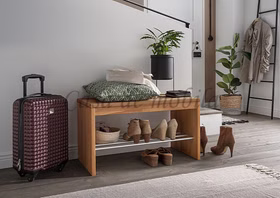 Schuhbank mit Schuhablage 82x45x40cm GOMMA Kernbuche massiv geölt von Casademobila Goslar Schuhbank mit Schuhablage 82x45x40cm GOMMA Kernbuche massiv geölt von Casademobila Goslar