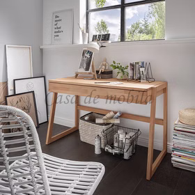Schreibtisch mit Schublade 126x77x55cm GOMMA Kernbuche geölt Massivholz PC-tisch mit Schublade 126x77x55cm GOMMA Kernbuche massiv geölt Casa de mobila Goslar