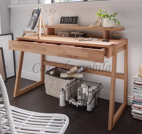 Schreibtisch mit Aufsatz 126x77/89/94x55cm GOMMA Kernbuche massiv geölt von Casademobila Goslar Schreibtisch mit Aufsatz 126x77/89/94x55cm GOMMA Kernbuche massiv geölt von Casademobila Goslar