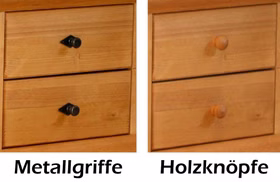 Griffe MONA Fichte massiv honigfarben lackiert Casa de mobila Goslar