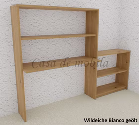 Massivholz Schreibtisch-Regal CONTRA 220x161/84x46/33cm wildeiche massiv Bianco geölt von Casa de mobila Goslar Massivholz Schreibtisch-Regal CONTRA 220x161/84x46/33cm wildeiche massiv Bianco geölt von Casa de mobila Goslar