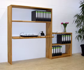 Büroregal mit Schreibtisch CONTRA 220x161/84x46/33cm wildeiche massiv natur geölt von Casa de mobila Goslar Büroregal mit Schreibtisch CONTRA 220x161/84x46/33cm wildeiche massiv natur geölt von Casa de mobila Goslar
