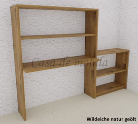 Massivholz Schreibtisch-Regal CONTRA 220x161/84x46/33cm wildeiche massiv natur geölt von Casa de mobila Goslar Massivholz Schreibtisch-Regal CONTRA 220x161/84x46/33cm wildeiche massiv natur geölt von Casa de mobila Goslar