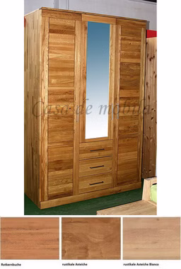 Massivholz Kleiderschrank 3türig CASERA 153x235x61cm Kernbuche, Asteiche natur oder Bianco geölt Wimmer Casa de Mobila Goslar Massivholz Kleiderschrank 3türig CASERA 153x235x61cm Kernbuche, Asteiche natur oder Bianco geölt Wimmer Casa de Mobila Goslar