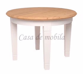 runder tisch ausziehbar 120/165cm OAKDALE Birke massiv weiß / Wildeiche natur geölt von Casademobila Goslar runder tisch ausziehbar 120/165cm OAKDALE Birke massiv weiß / Wildeiche natur geölt von Casademobila Goslar