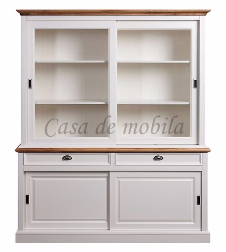 Vitrine 180x214x53cm OAKDALE Birke / MDF weiß / Wildeiche natur geölt von Casademobila Goslar Vitrine 180x214x53cm OAKDALE Birke / MDF weiß / Wildeiche natur geölt von Casademobila Goslar