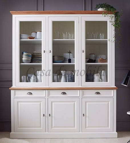Vitrine 185x214x53cm OAKDALE Birke / MDF weiß / Wildeiche natur geölt von Casademobila Goslar Vitrine 185x214x53cm OAKDALE Birke / MDF weiß / Wildeiche natur geölt von Casademobila Goslar