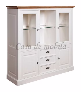 Highboard 160x154x48cm OAKDALE Birke / MDF weiß / Wildeiche natur geölt von Casademobila Goslar Highboard 160x154x48cm OAKDALE Birke / MDF weiß / Wildeiche natur geölt von Casademobila Goslar