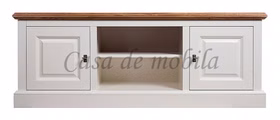 TV-möbel landhaus 150x56x46 cm OAKDALE Birke / MDF weiß, Wildeiche geölt TV-möbel landhaus 150x56x46 cm OAKDALE Birke / MDF weiß, Wildeiche geölt von Casademobila Goslar