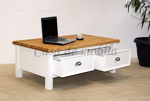 couchtisch weiß landhaus schubladen OAKDALE Birke weiß / Wildeiche von Casademobila Goslar couchtisch weiß landhaus schubladen OAKDALE Birke weiß / Wildeiche von Casademobila Goslar