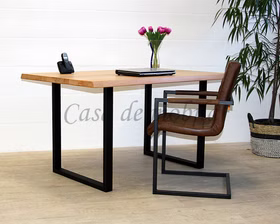 Tisch 180x76x90cm FARGO mit U-Metallbeinen Kernbuche massiv natur geölt von Casademobila Goslar Tisch 180x76x90cm FARGO mit U-Metallbeinen Kernbuche massiv natur geölt von Casademobila Goslar
