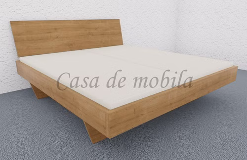 Massivholz Schwebebett mit schubladen REDWOOD 180x200x45cm Wildeiche massiv natur geölt Casa de mobila Goslar