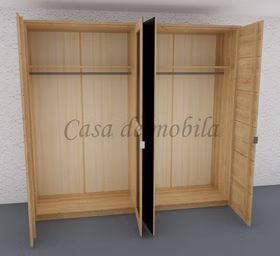 Drehtürenschrank AKTION 4-türig 245x219x60cm Anthrazitglas eichenholz massiv geölt Massivholz Drehtürenschrank AKTION 4-türig 245x219x60cm Anthrazitglas Wildeiche massiv geölt von Casademobila Goslar