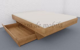 Schwebebett 140x200 ASTORIA Wildeiche massiv natur geölt parkettverleimt von Casademobila Goslar