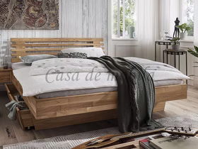 Schwebebett 160x200 ASTORIA Wildeiche massiv natur geölt parkettverleimt von Casademobila Goslar Schwebebett 160x200 ASTORIA Wildeiche massiv natur geölt parkettverleimt von Casademobila Goslar