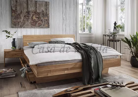 Schwebebett 180x200 ASTORIA Wildeiche massiv natur geölt parkettverleimt von Casademobila Goslar Schwebebett 180x200 ASTORIA Wildeiche massiv natur geölt parkettverleimt von Casademobila Goslar