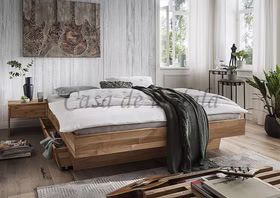 Schwebebett 200x200 ASTORIA Wildeiche massiv natur geölt parkettverleimt von Casademobila Goslar Schwebebett 200x200 ASTORIA Wildeiche massiv natur geölt parkettverleimt von Casademobila Goslar