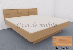 Massivholz Schwebebett ROSEVILLE 180x200x45cm buche massiv natur geölt Casa de mobila Goslar Massivholz Schwebebett ROSEVILLE 180x200x45cm buche massiv natur geölt Casa de mobila Goslar