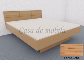 Massivholz Doppelbett 160x200x45cm ROSEVILLE Kernbuche massiv natur geölt Casa de mobila Goslar Massivholz Doppelbett 160x200x45cm ROSEVILLE Kernbuche massiv natur geölt Casa de mobila Goslar