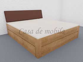 Schubladenbett 180x200 CLEVELAND Wildeiche massiv natur geölt stabverleimt von Casademobila Goslar