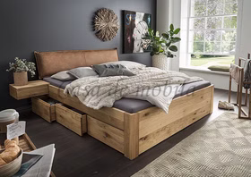 Schubladenbett 180x200 CLEVELAND Wildeiche massiv natur geölt stabverleimt von Casademobila Goslar Schubladenbett 180x200 CLEVELAND Wildeiche massiv natur geölt stabverleimt von Casademobila Goslar