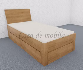 Schubkastenbett CLEVELAND 100x200x45 cm eiche massiv geölt stabverleimt Kopfteil 1teilig Schubkastenbett CLEVELAND 100x200x45 cm Asteiche geölt stabverleimt Kopfteil 1teilig von Casademobila Goslar