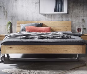 Kufenbett 180x200 CLEVELAND Massivholz geölt stabverleimt KT5 Kufenbett 180x200 cm CLEVELAND Eiche, Buche massiv geölt stabverleimt von Casademobila Goslar