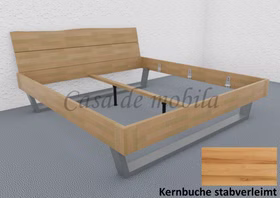 Kufenbett 160x200 CLEVELAND Massivholz natur geölt stabverleimt von Casademobila Goslar Kufenbett 160x200 CLEVELAND Massivholz natur geölt stabverleimt von Casademobila Goslar