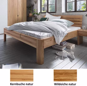 massivholzbett-cleveland-buche-eiche-natur-geoelt-200x200. Massivholz-Doppelbett CLEVELAND aus natur geölter Buche und Eiche in 45 cm Komforthöhe, Liegefläche 200x200 cm
