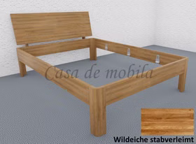 Bett 140x200 CLEVELAND Massivholz natur geölt stabverleimt von Casademobila Goslar