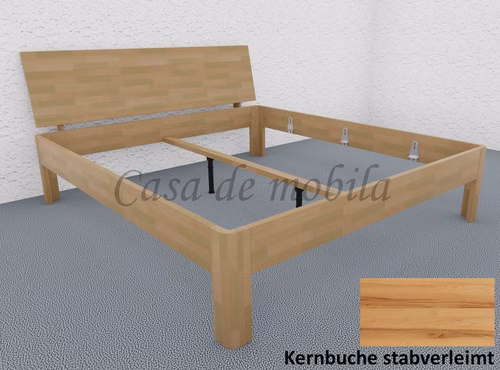 Bett 160x200 CLEVELAND Massivholz natur geölt stabverleimt von Casademobila Goslar