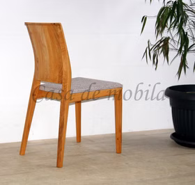 Holzstuhl gepolstert ZARA 44x89x54cm Kernbuche natur geölt Stoff Forza braun meliert portabella Casademobila Goslar Holzstuhl gepolstert ZARA 44x89x54cm Kernbuche natur geölt Stoff Forza braun meliert portabella Casademobila Goslar