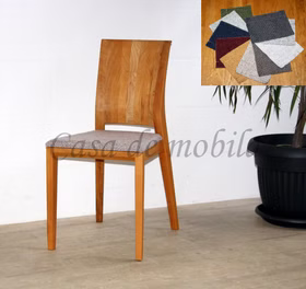 Moderne Holzstühle gepolstert ZARA 44x89x54cm Kernbuche natur geölt Stoff Forza braun meliert portabella Casademobila Goslar Moderne Holzstühle gepolstert ZARA 44x89x54cm Kernbuche natur geölt Stoff Forza braun meliert portabella Casademobila Goslar
