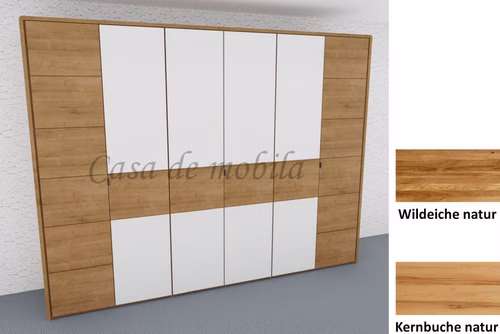 Kleiderschrank 6türig COLORADO 284x216x60cm Massivholz natur geölt von Casademobila Goslar Kleiderschrank 6türig COLORADO 284x216x60cm Massivholz natur geölt von Casademobila Goslar
