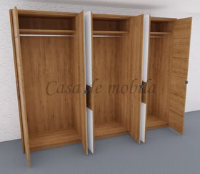 Kleiderschrank 6türig COLORADO 359x216x60cm Massivholz natur geölt von Casademobila Goslar Kleiderschrank 6türig COLORADO 359x216x60cm Massivholz natur geölt von Casademobila Goslar