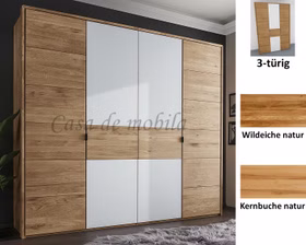 Kleiderschrank 3türig COLORADO 183x216x60cm Massivholz natur geölt von Casademobila Goslar Kleiderschrank 3türig COLORADO 183x216x60cm Massivholz natur geölt von Casademobila Goslar