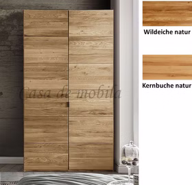 Massivholz Kleiderschrank mit 2 Holztür COLORADO 121x216x60cm Kernbuche, Wildeiche massiv natur geölt Casa de mobila Goslar Massivholz Kleiderschrank mit 2 Holztür COLORADO 121x216x60cm Kernbuche, Wildeiche massiv natur geölt Casa de mobila Goslar